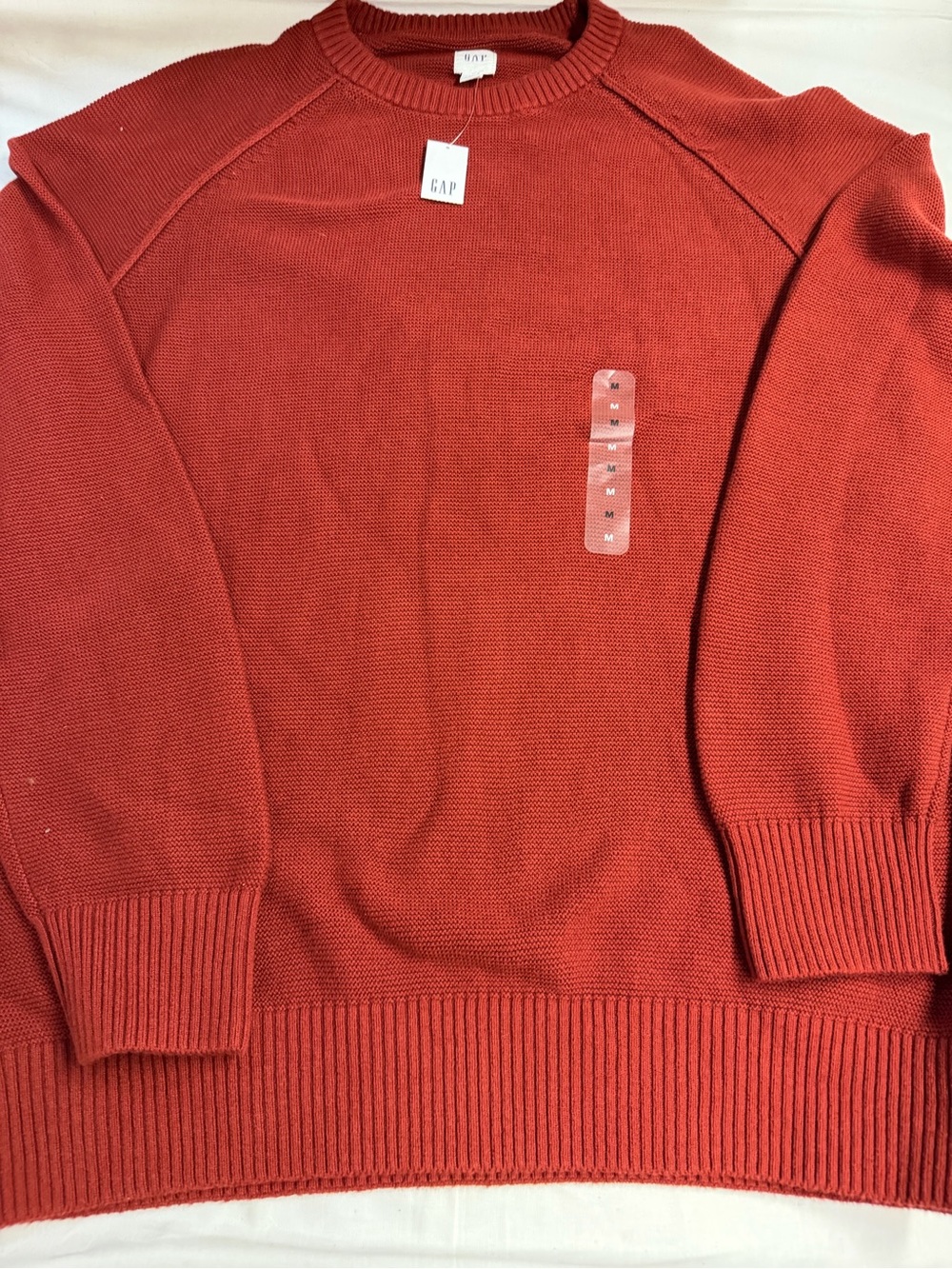 GAP Crewneck Sweater in Rust Red
